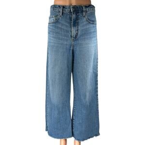 Nobody Denim Milla Women's Blue Wide Leg Super High Rise Denim Jeans Pants Sz 28